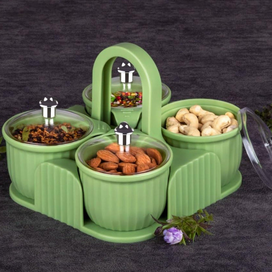 Airtight Plastic Storage Containers – 4-Pc Set for Snacks | Organivo