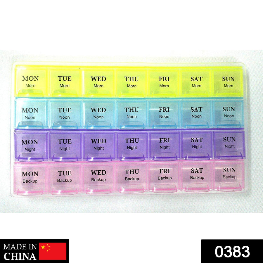 Weekly Pill Organizer – 28-Slot Portable Medicine Box | Organivo