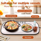Multifunctional Electric Food Heating Glass Tray