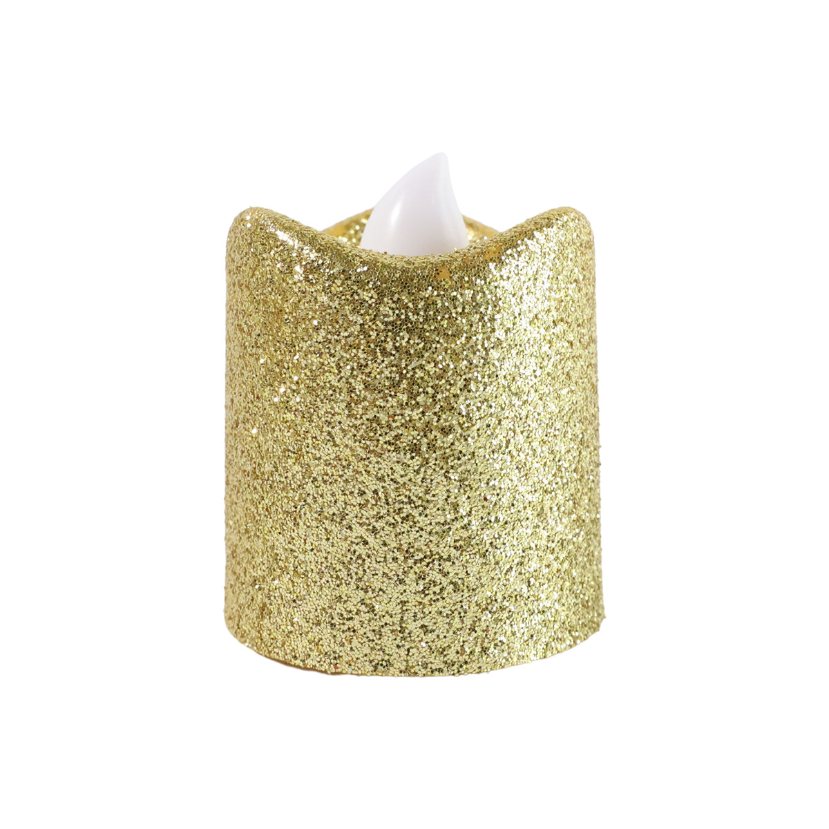 Christmas Premium Glitter Led Tealight Candles (9 Pc Set)