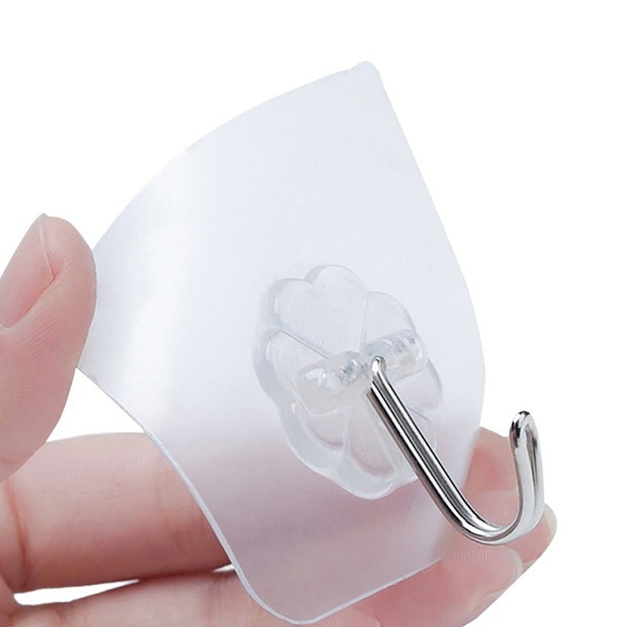 Stainless Steel Adhesive Wall Hooks 100-Pack – Strong & Waterproof | GlimmerHome