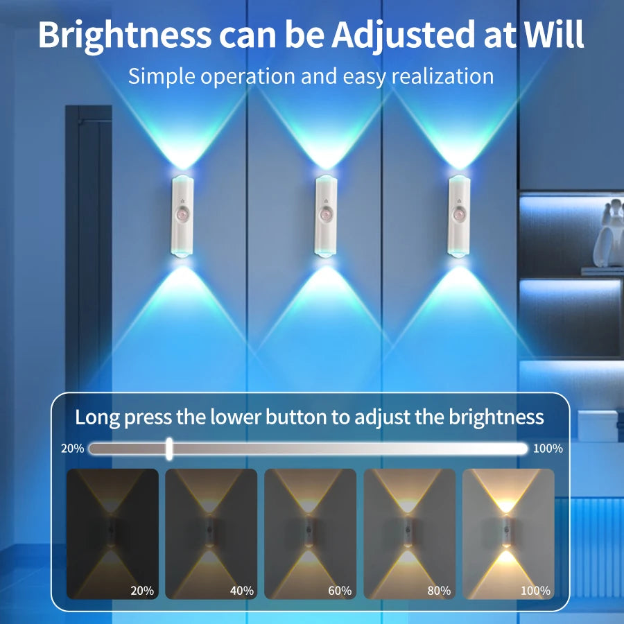 Body Sensor Magnetic Colorful Gradient LED Lamp