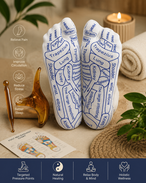 Acupressure Socks With Massager Stick