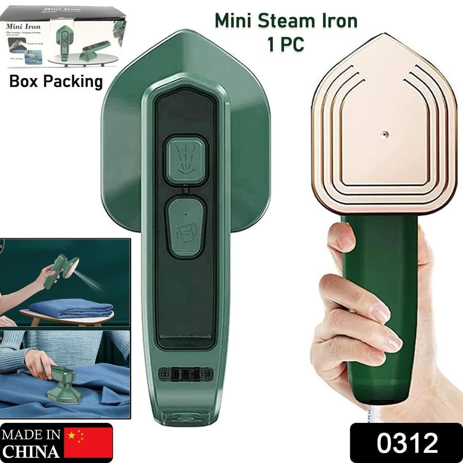 Mini Steam Iron - Handheld Garment Steamer for Travel & Home