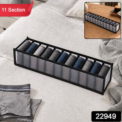 Foldable Drawer Organizer - 11 Sections for Wardrobe Storage