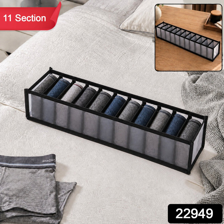 Foldable Drawer Organizer - 11 Sections for Wardrobe Storage