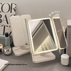 Multifold LED Makeup Mirror